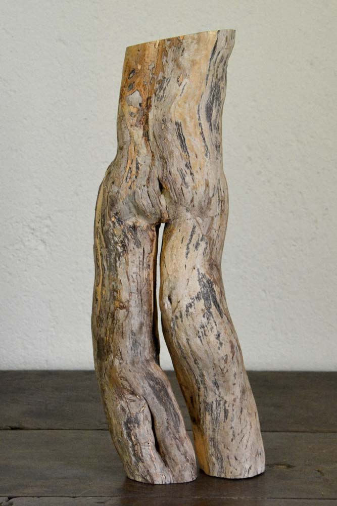 Sculpture en bois brut