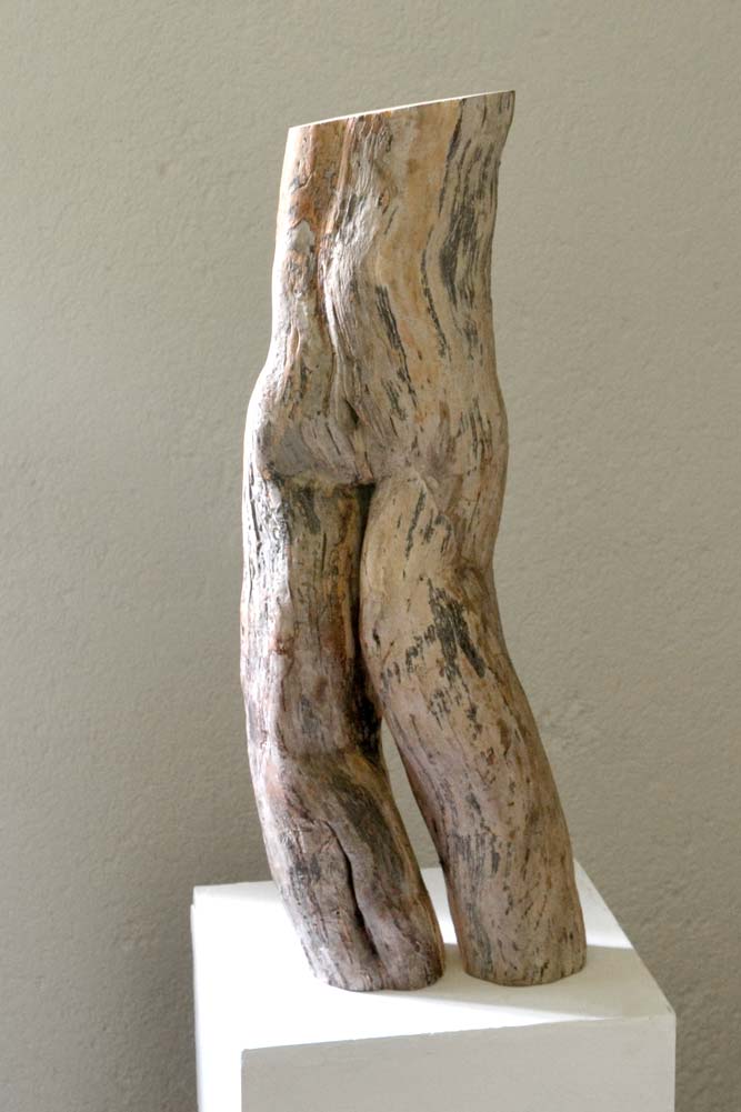 Sculpture en bois brut